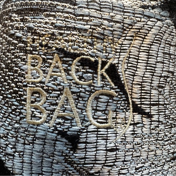 SOLD - AmeriBag Healthy Back Bag Crossbody Sling in Floral Woven Tapestry - Picture 6 of 17